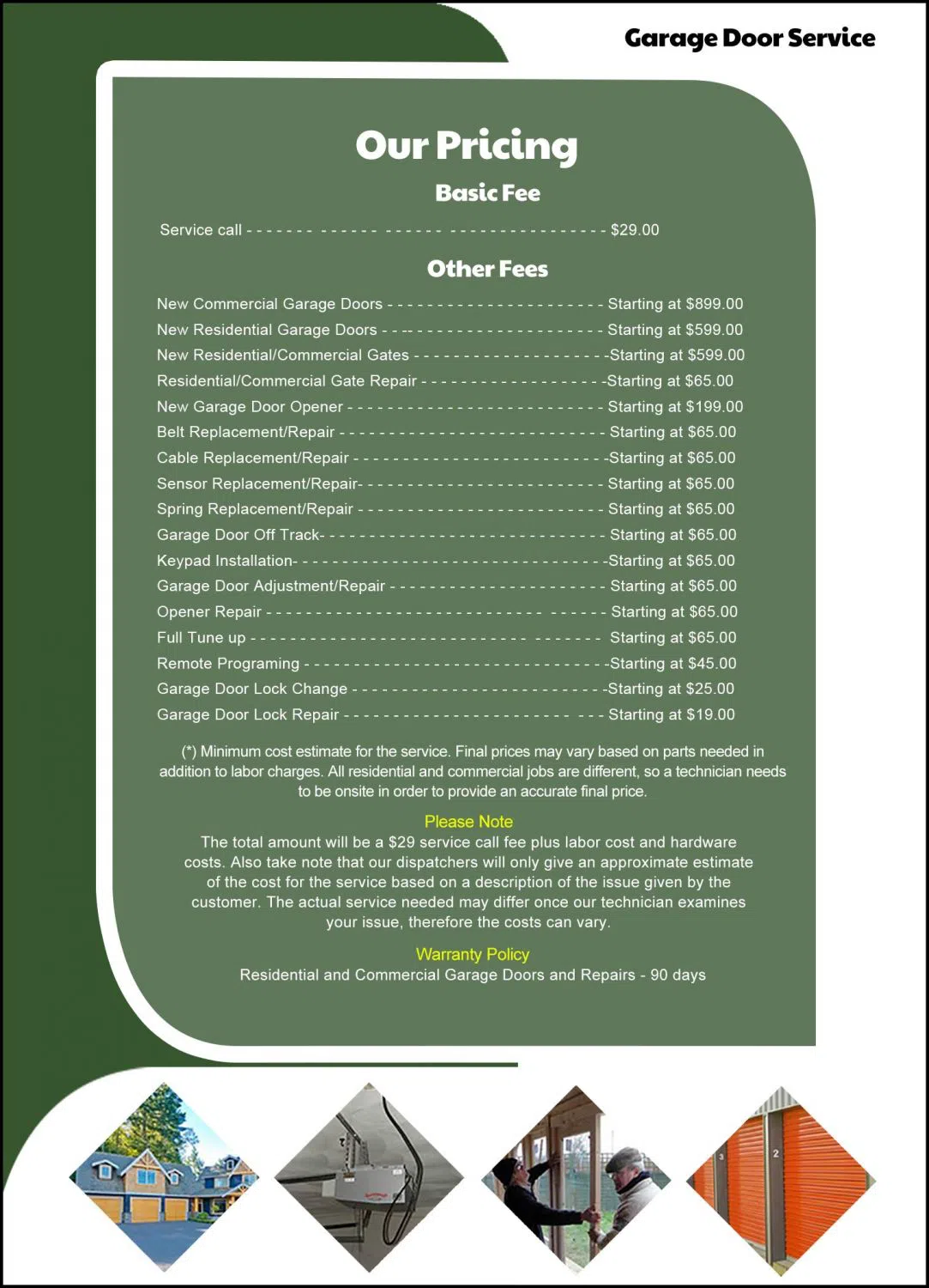 Metro Garage Door Service Columbus, OH 614-612-0022